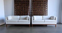 Roger Sprunger Curved Back Settees for Dunbar, circa 1960