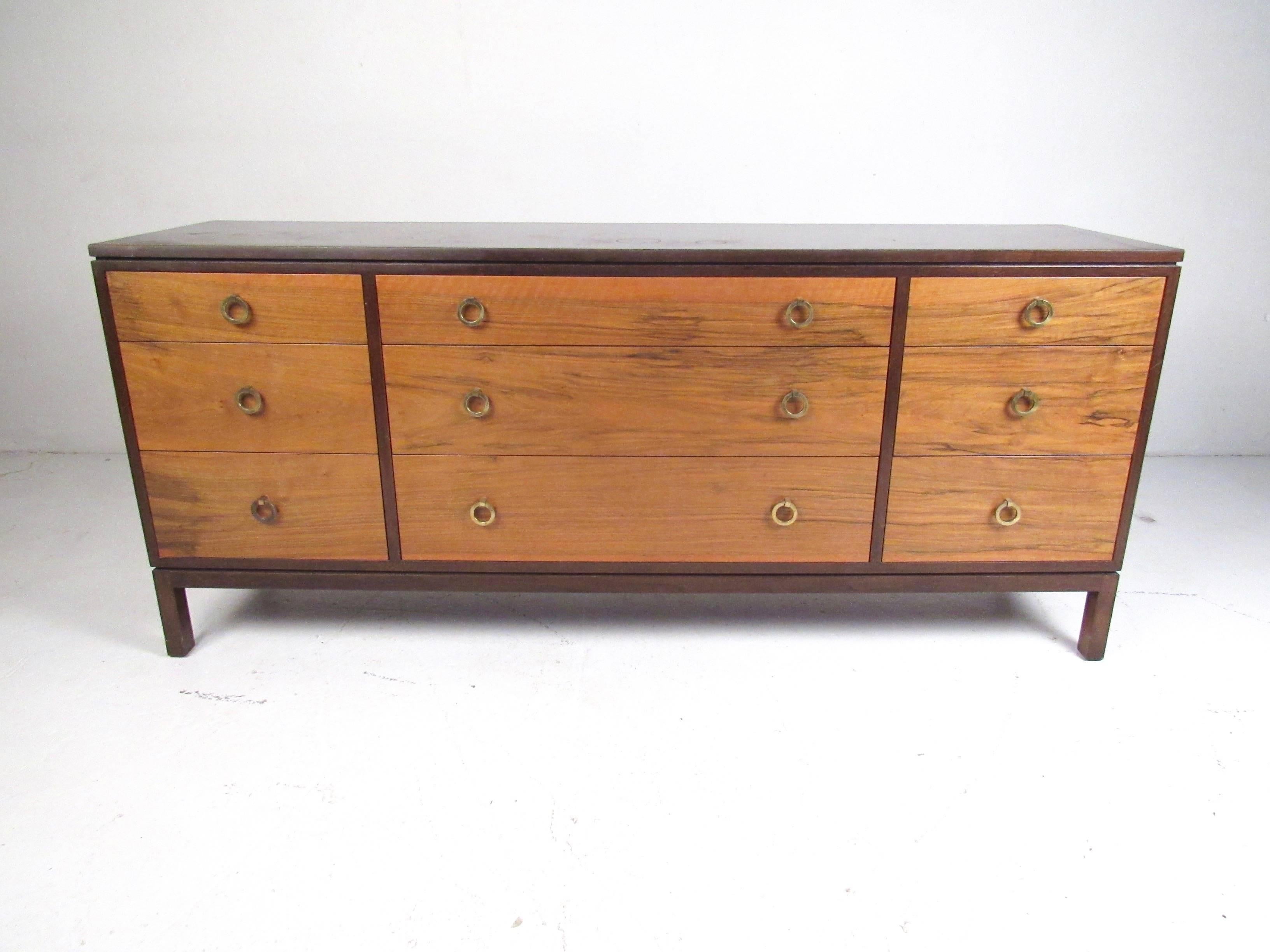 Roger Sprunger Dresser in French Walnut for Dunbar In Good Condition In Brooklyn, NY