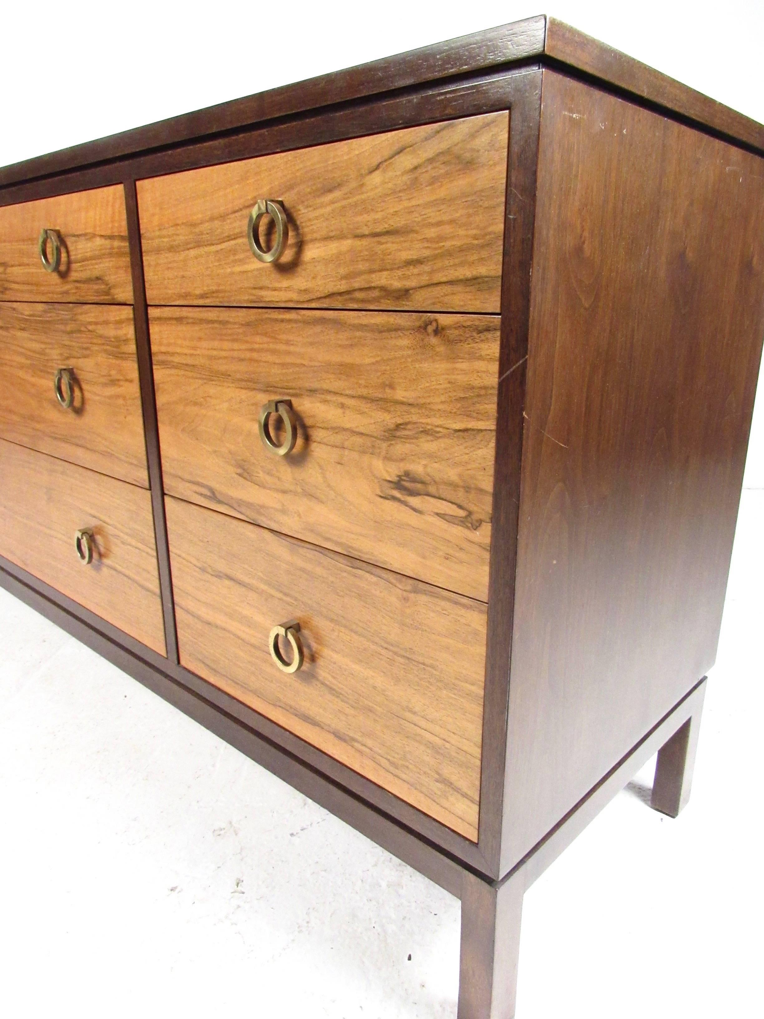 Mid-20th Century Roger Sprunger Dresser in French Walnut for Dunbar