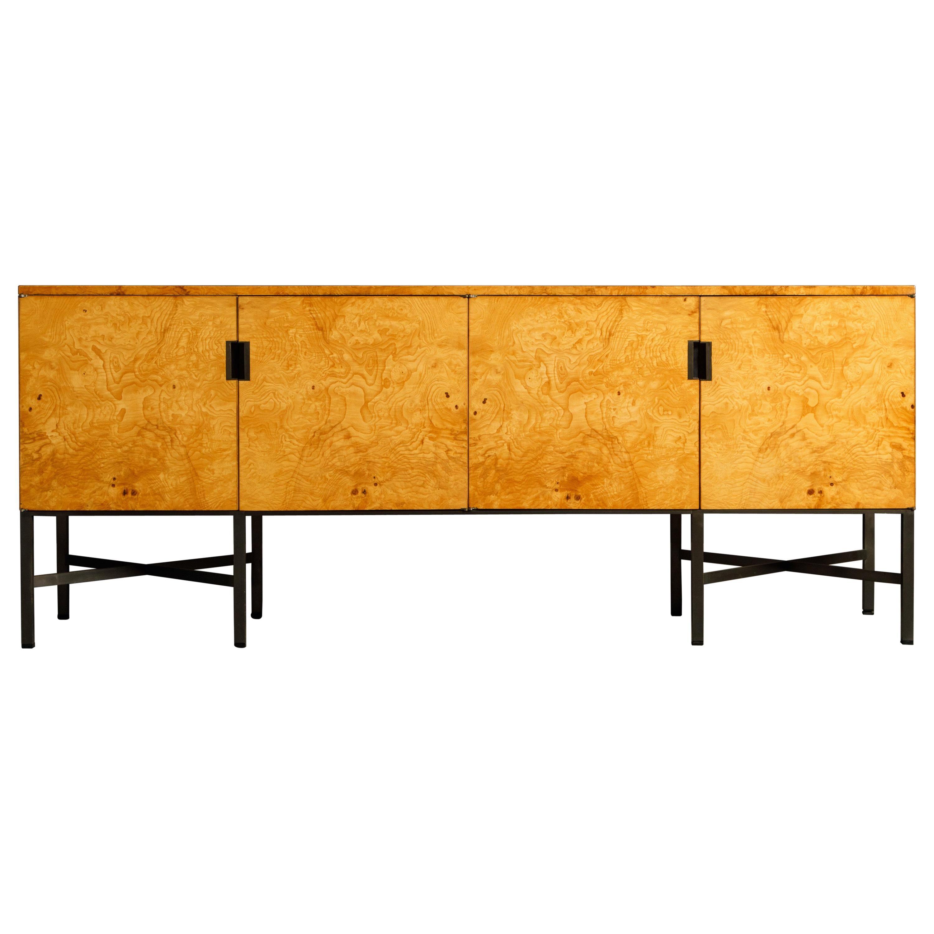 Roger Sprunger for Dunbar #7111 Olive Burl Sideboard Credenza, c. 1965, Signed