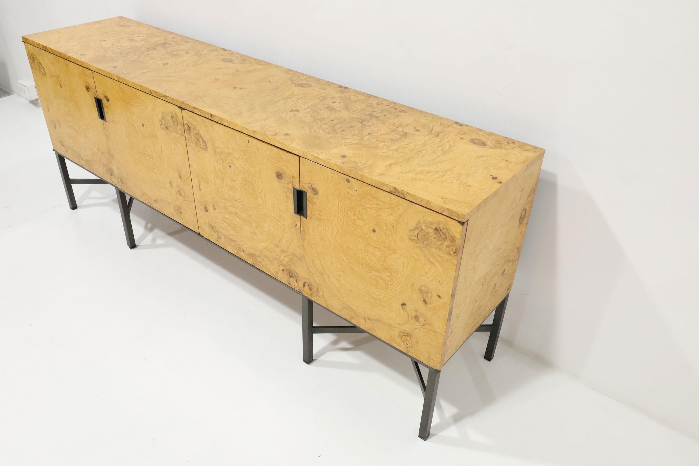 20th Century Roger Sprunger for Dunbar Burled Olivewood Sideboard or Credenza For Sale