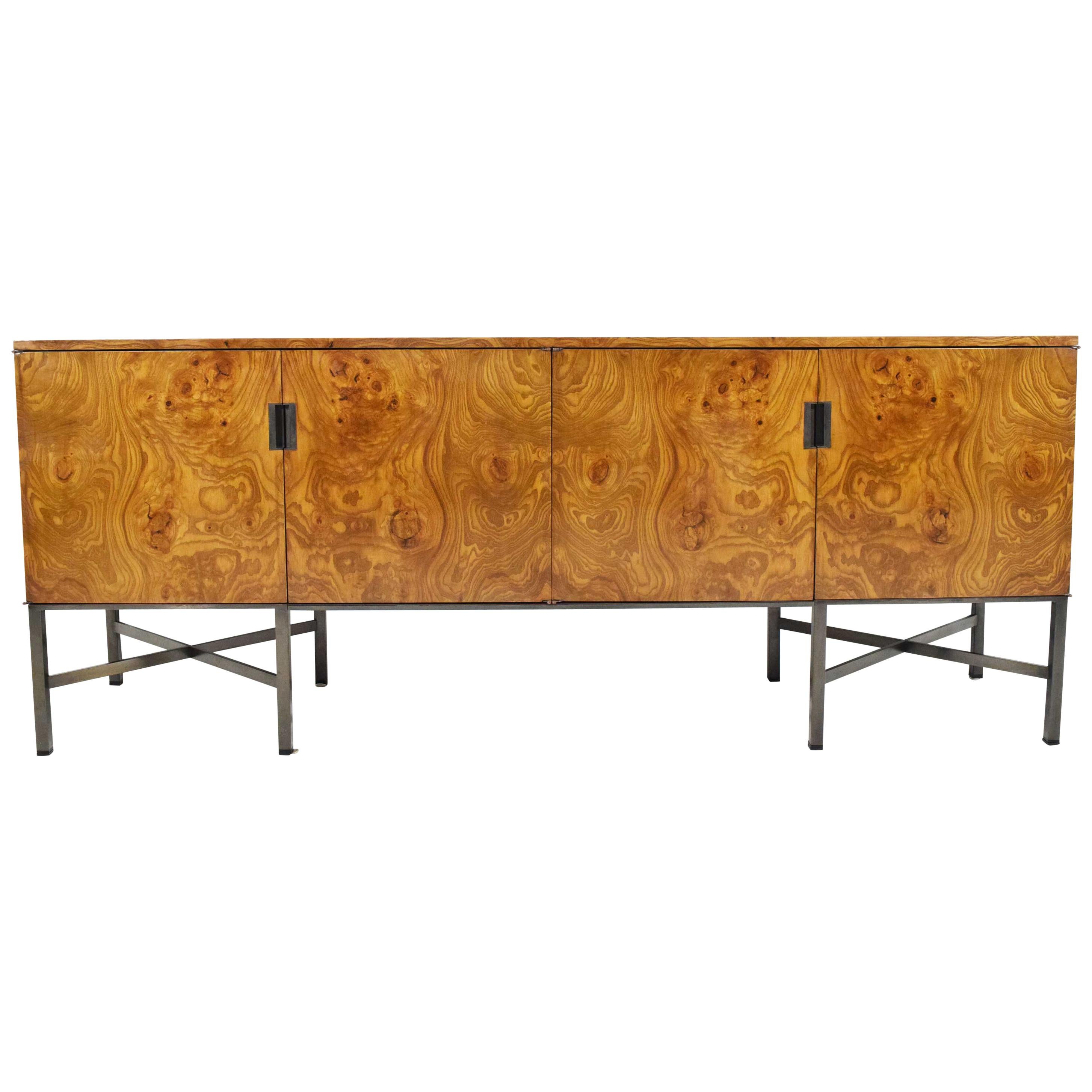Roger Sprunger for Dunbar Burled Olivewood Sideboard or Credenza