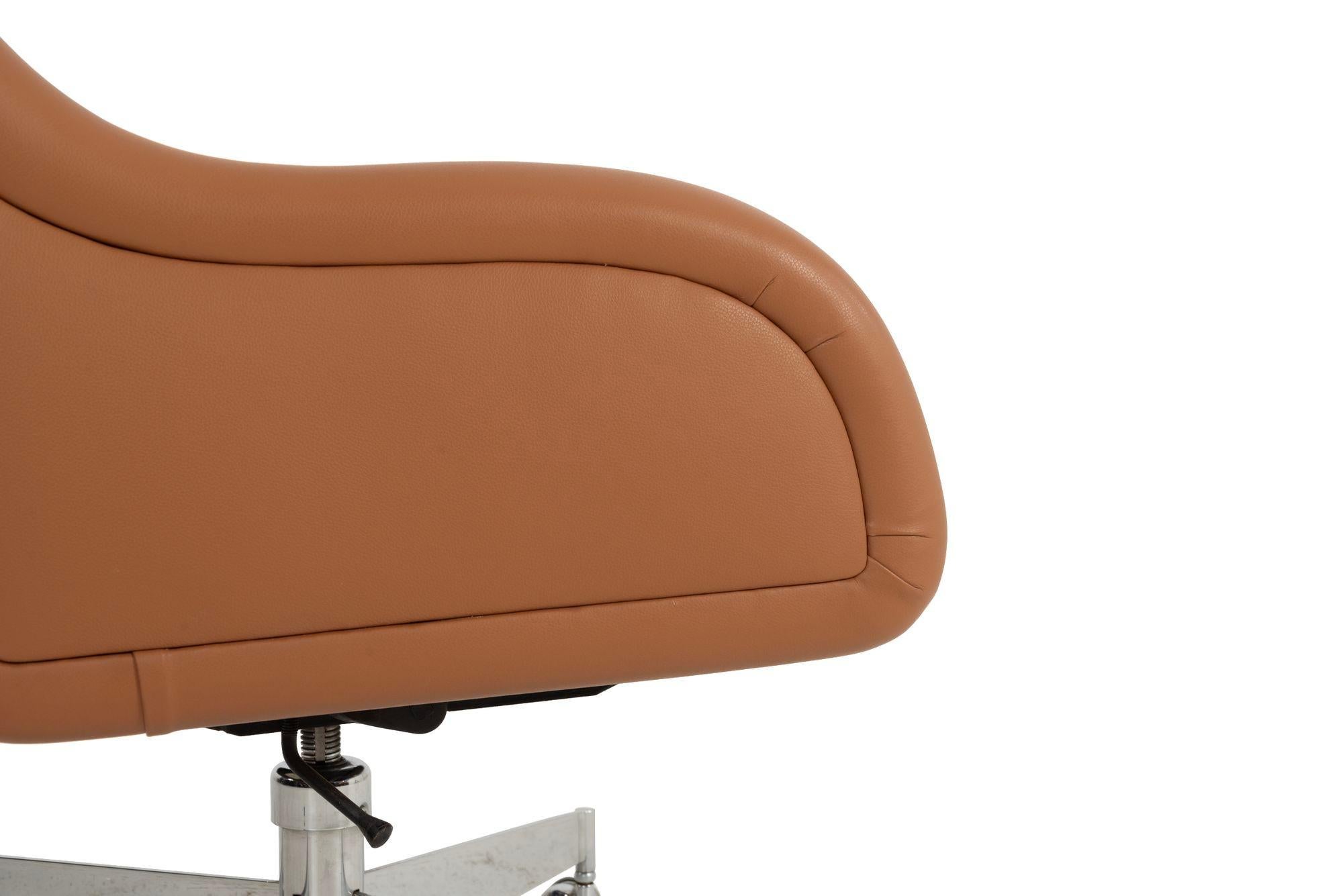 Leather Roger Sprunger for Dunbar Desk Chair For Sale