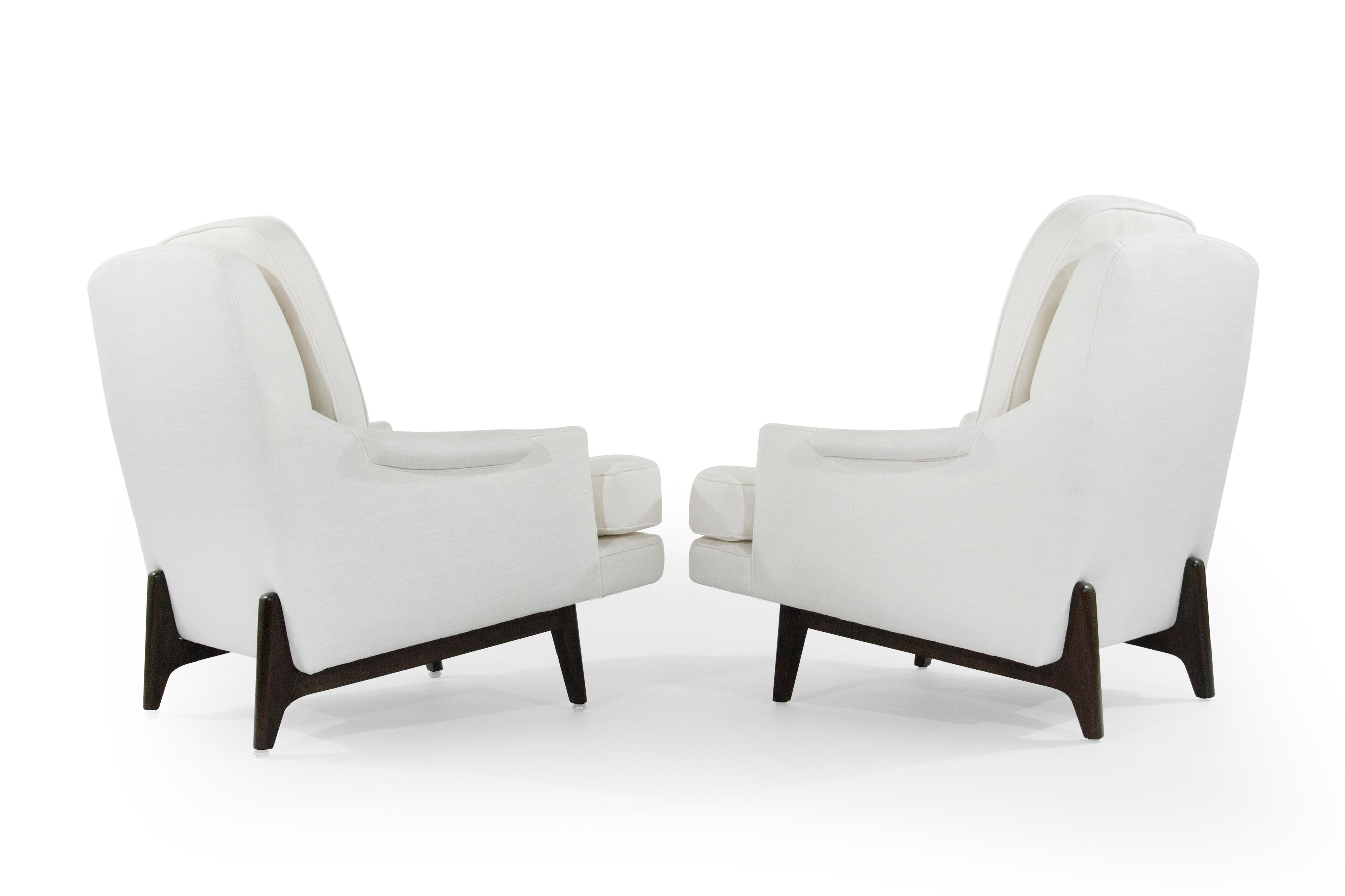 American Pair of Reading Lounges by Roger Sprunger for Dunbar, 1950s