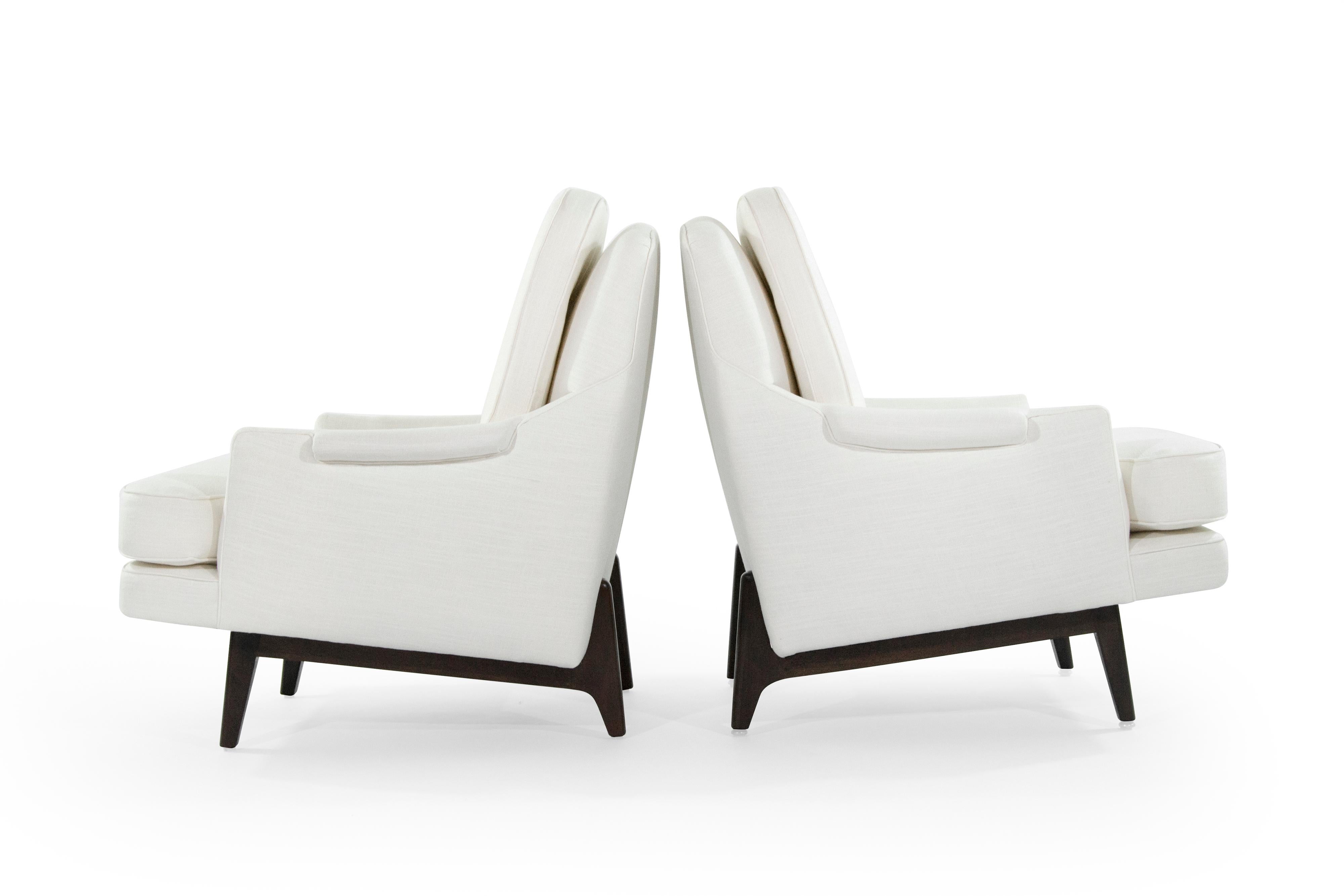 20th Century Pair of Reading Lounges by Roger Sprunger for Dunbar, 1950s