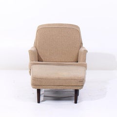 Roger Sprunger for Dunbar Mid Century Lounge Chair and Ottoman