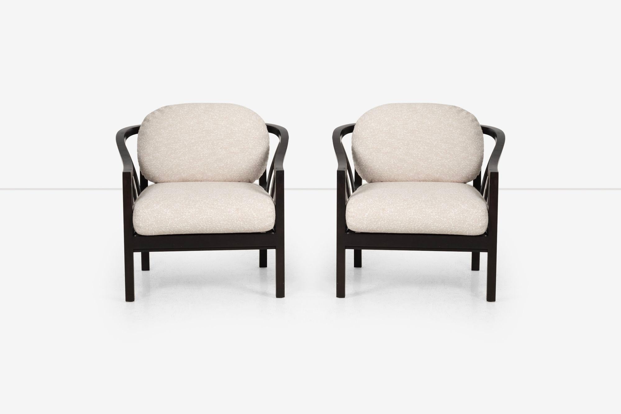 Appliqué Roger Sprunger pour Dunbar, paire de chaises longues 1965c. en vente