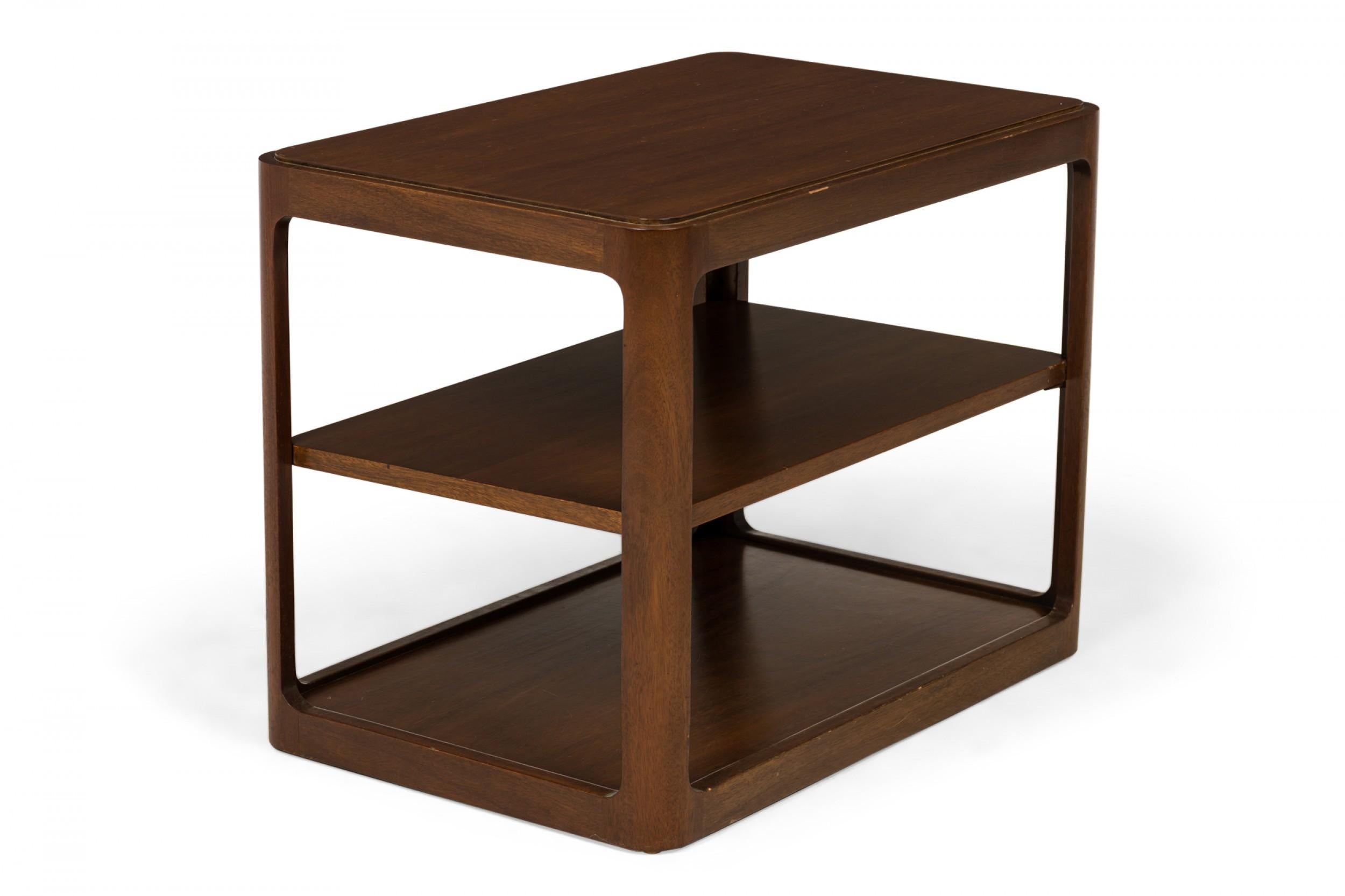 Mid-Century Modern Roger Sprunger for Dunbar 'Radius' Form Wooden End Table For Sale