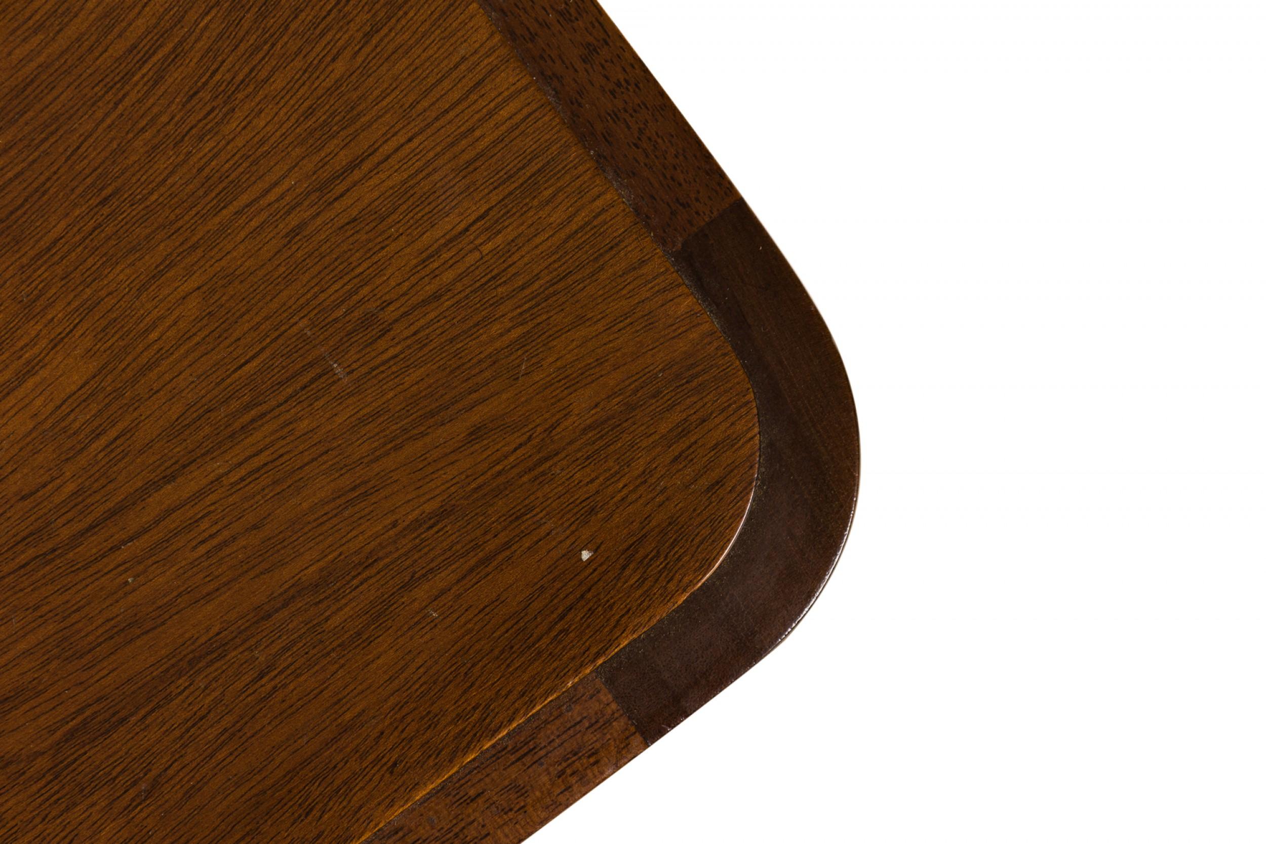 20th Century Roger Sprunger for Dunbar 'Radius' Form Wooden End Table For Sale