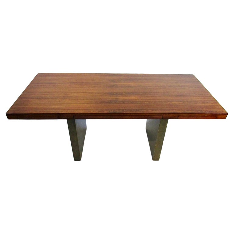 Bronze and Rosewood Coffee Table Designed by Roger Sprunger for Dunbar Bronze and Rosewood Coffee Table Designed by Roger Sprunger for Dunbar
