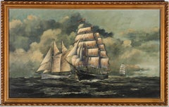 Roger Steel (b.1928) - 1971 Oil, The 1956 Tall Ships Race