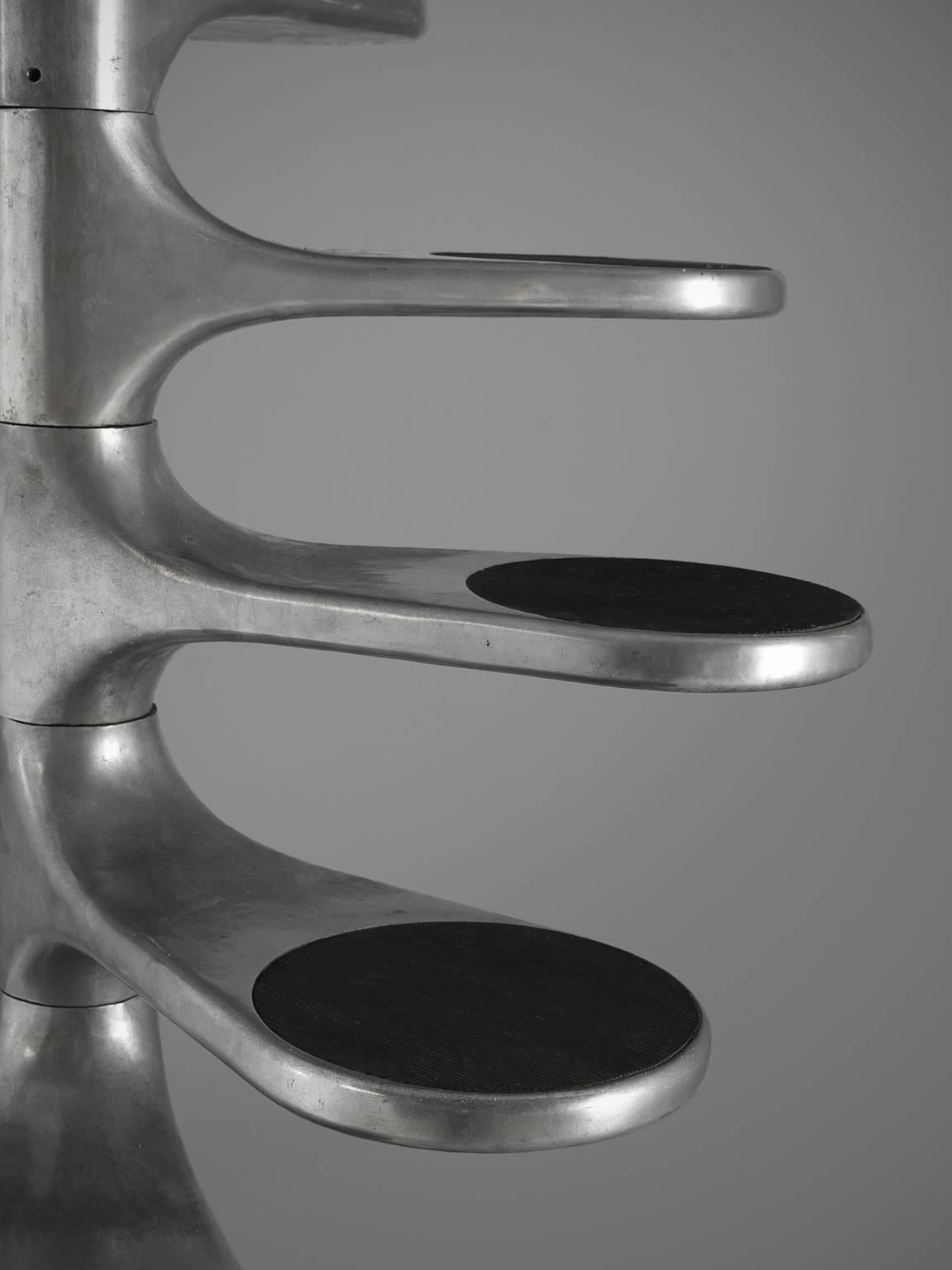 Mid-Century Modern Roger Tallon Aluminium 'Helicoid' Staircase, 1960s