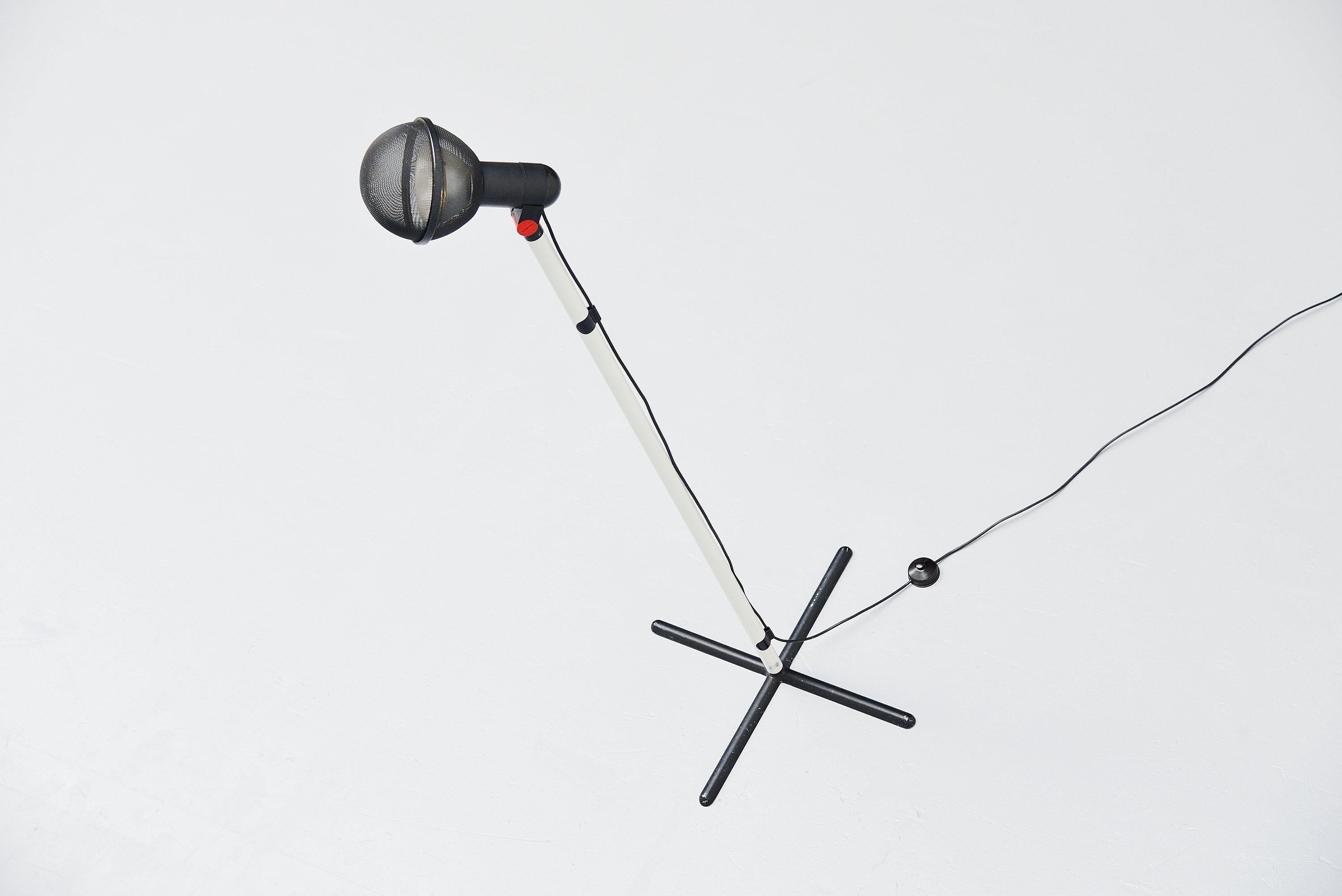 Cold-Painted Roger Tallon Micro Floor Lamp Erco, France, 1972 For Sale