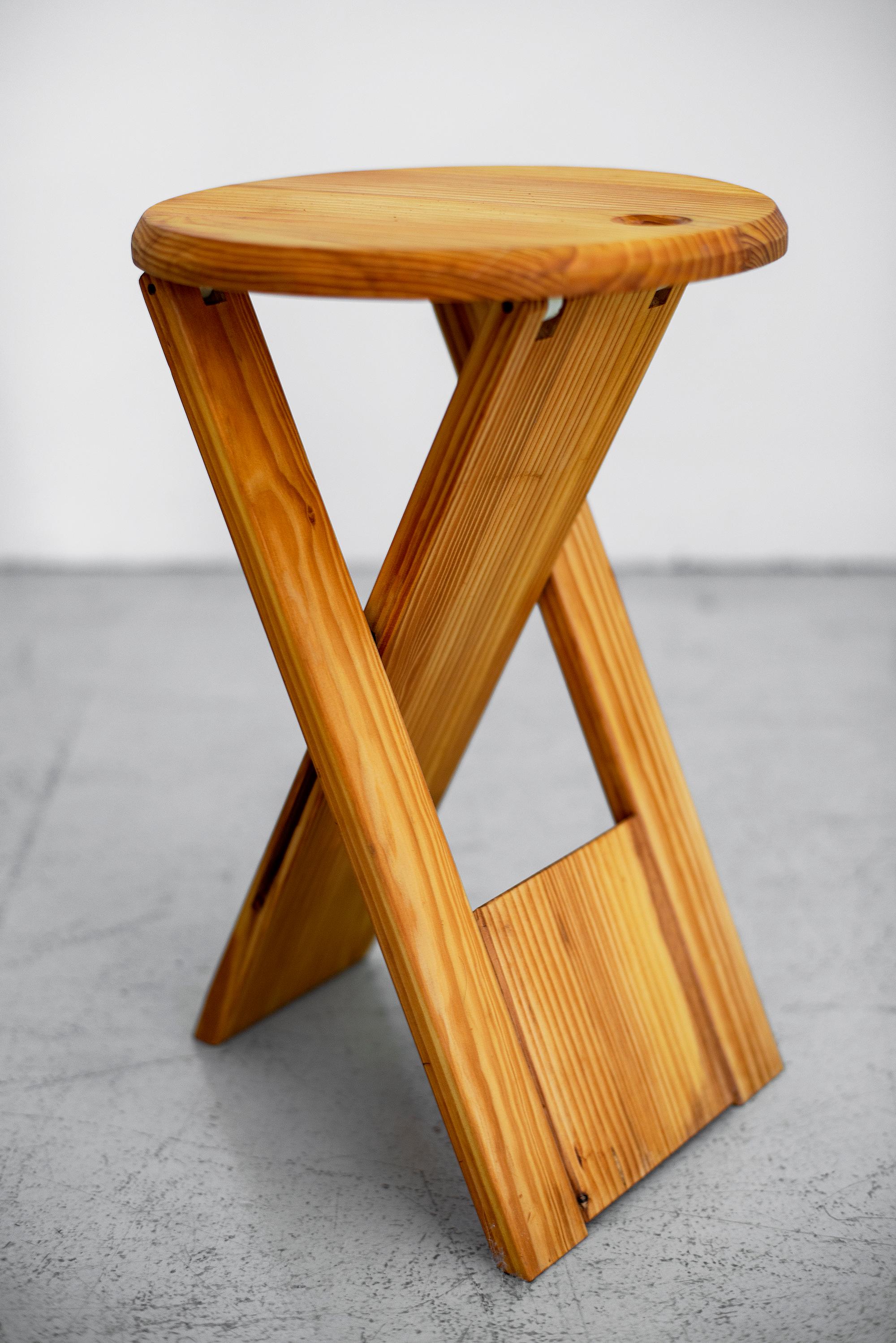 Roger Tallon Stool In Good Condition In Beverly Hills, CA