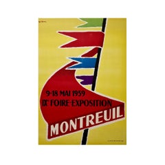 Poster for the IXth fair and exhibition in Montreuil in 1959