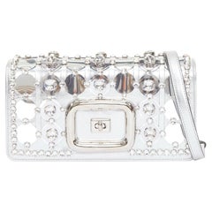 ROGER VIVIER 2023 Kaleidochoc Viv Choc Mini Disco sequin crystal crossbody bag