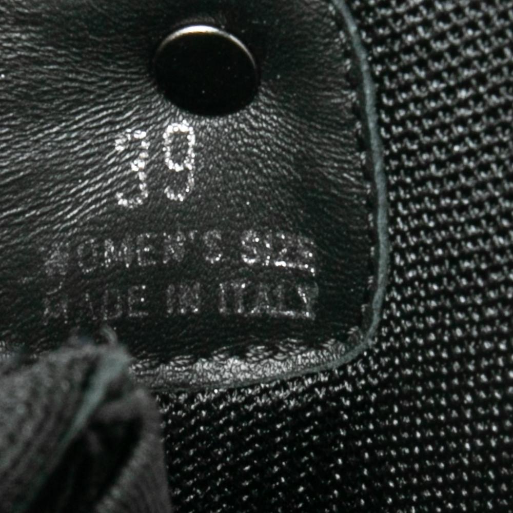Roger Vivier Black Canvas Sneaky Viv Embellished Slip On Sneakers Size 39 3