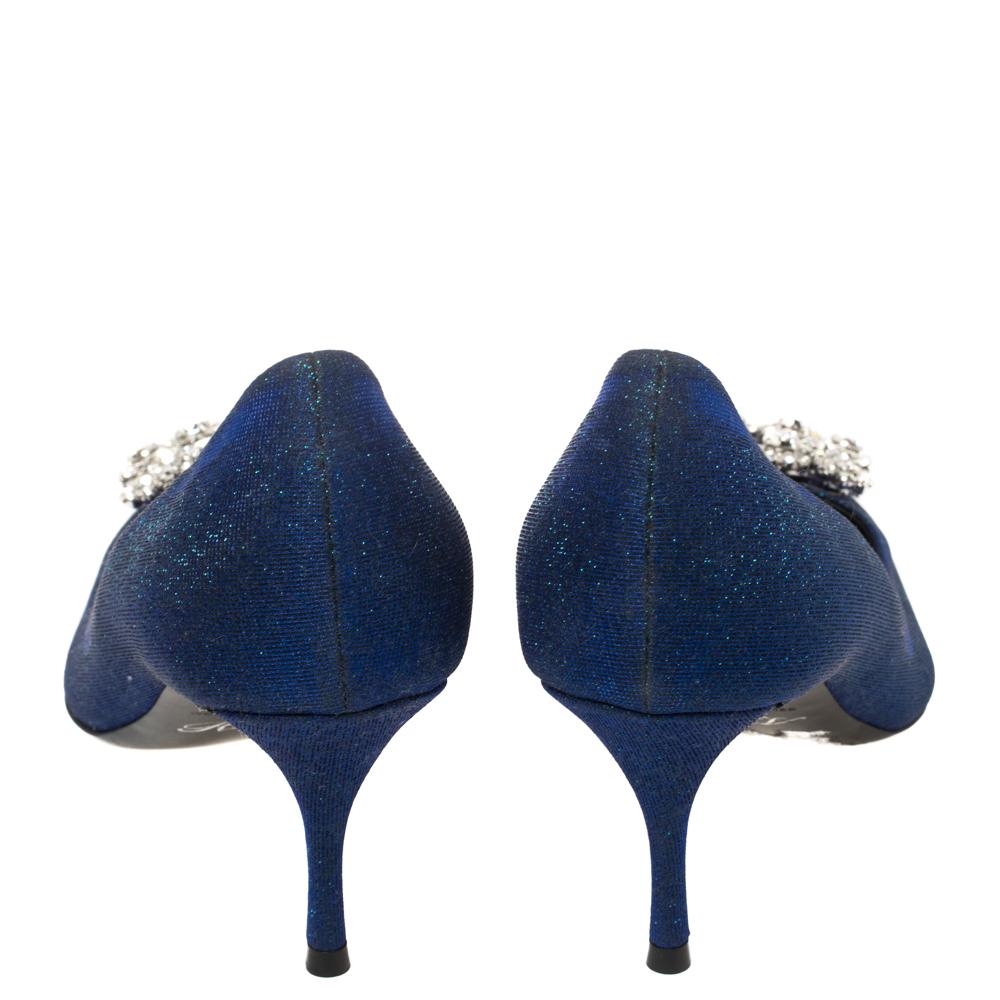 roger vivier blue heels