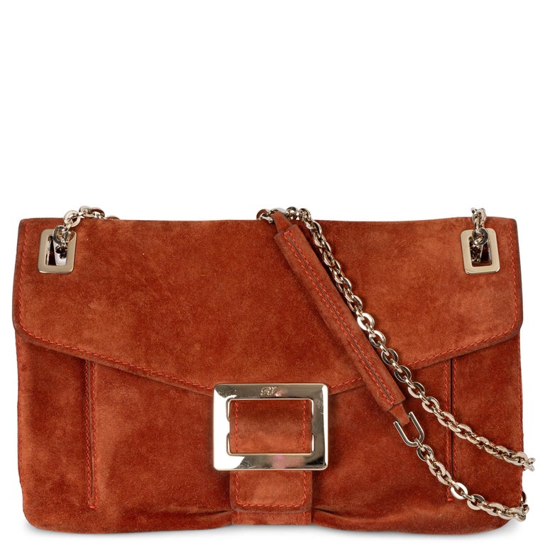 ROGER VIVIER Sac à bandoulière METRO MEDIUM CHAIN FLAP en daim