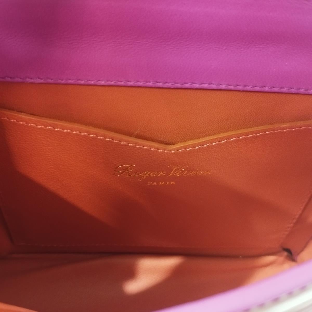Roger Vivier Fuchsia Patent Mini Miss For Sale 2