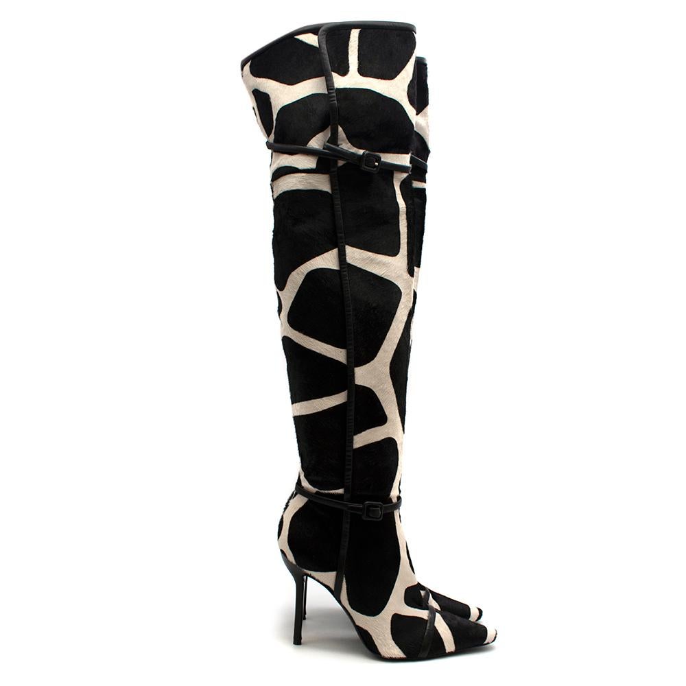 giraffe print boots