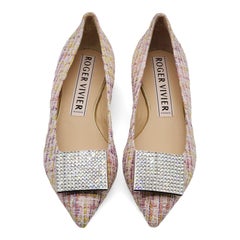 Roger Vivier Gommettine Ball Ballet Flats - Woven Fabric in Multicolor