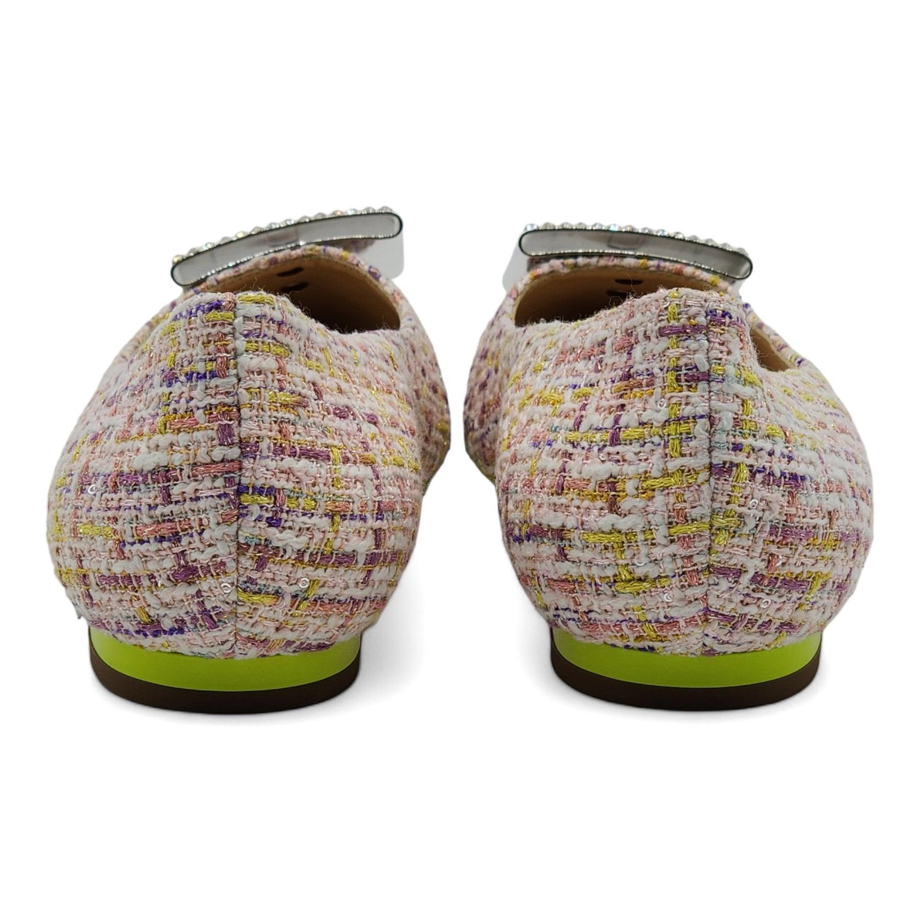 Bailarinas Roger Vivier Gommettine Ball - Tejido Multicolor Marrón en venta