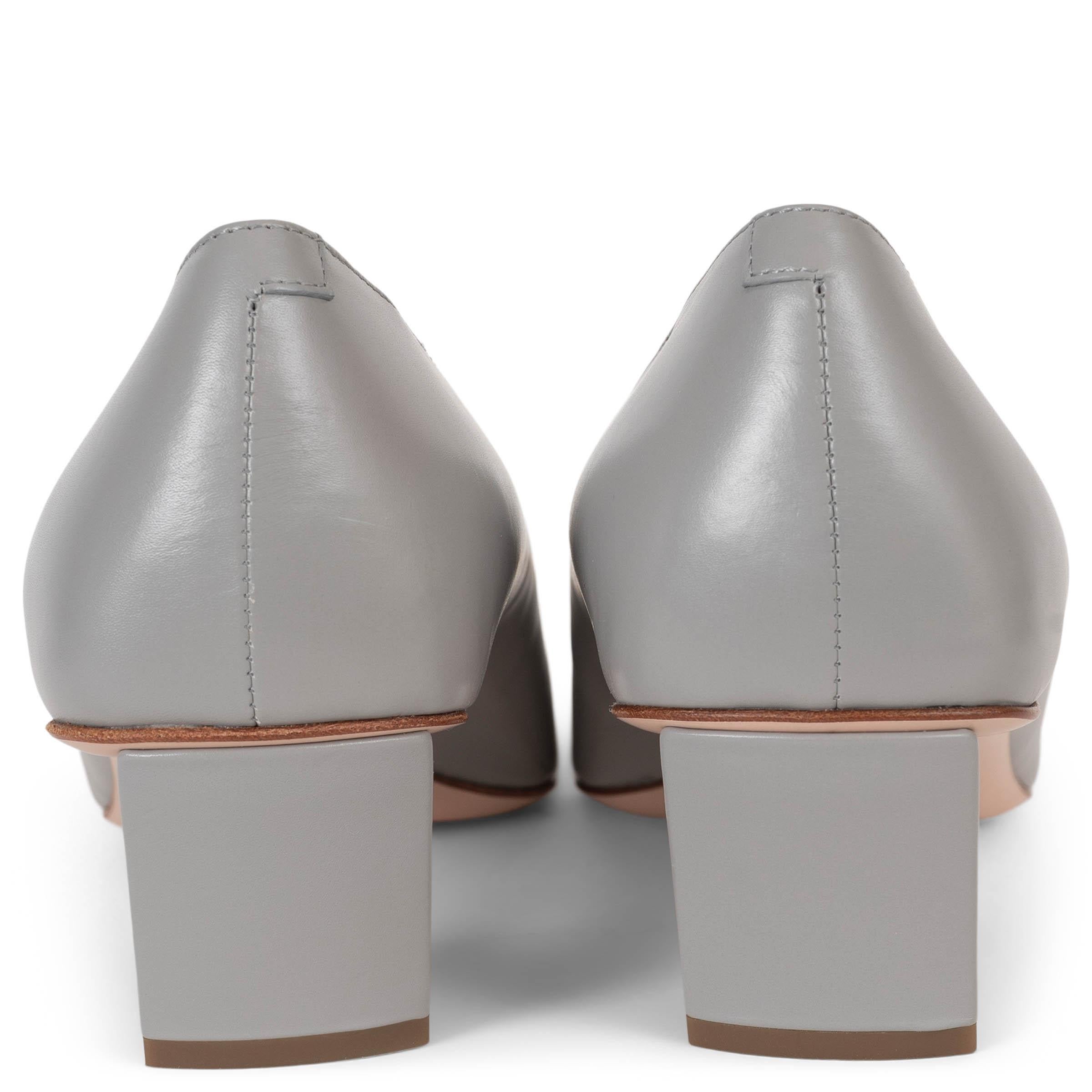 ROGER VIVIER cuir gris BELLE VIVIER 45 BUCKLE Chaussures 39 Neuf - En vente à Zürich, CH