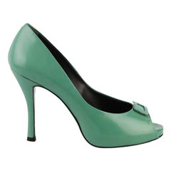 Roger Vivier Leather Peep Toe Pumps EU 37 UK 4 US 7