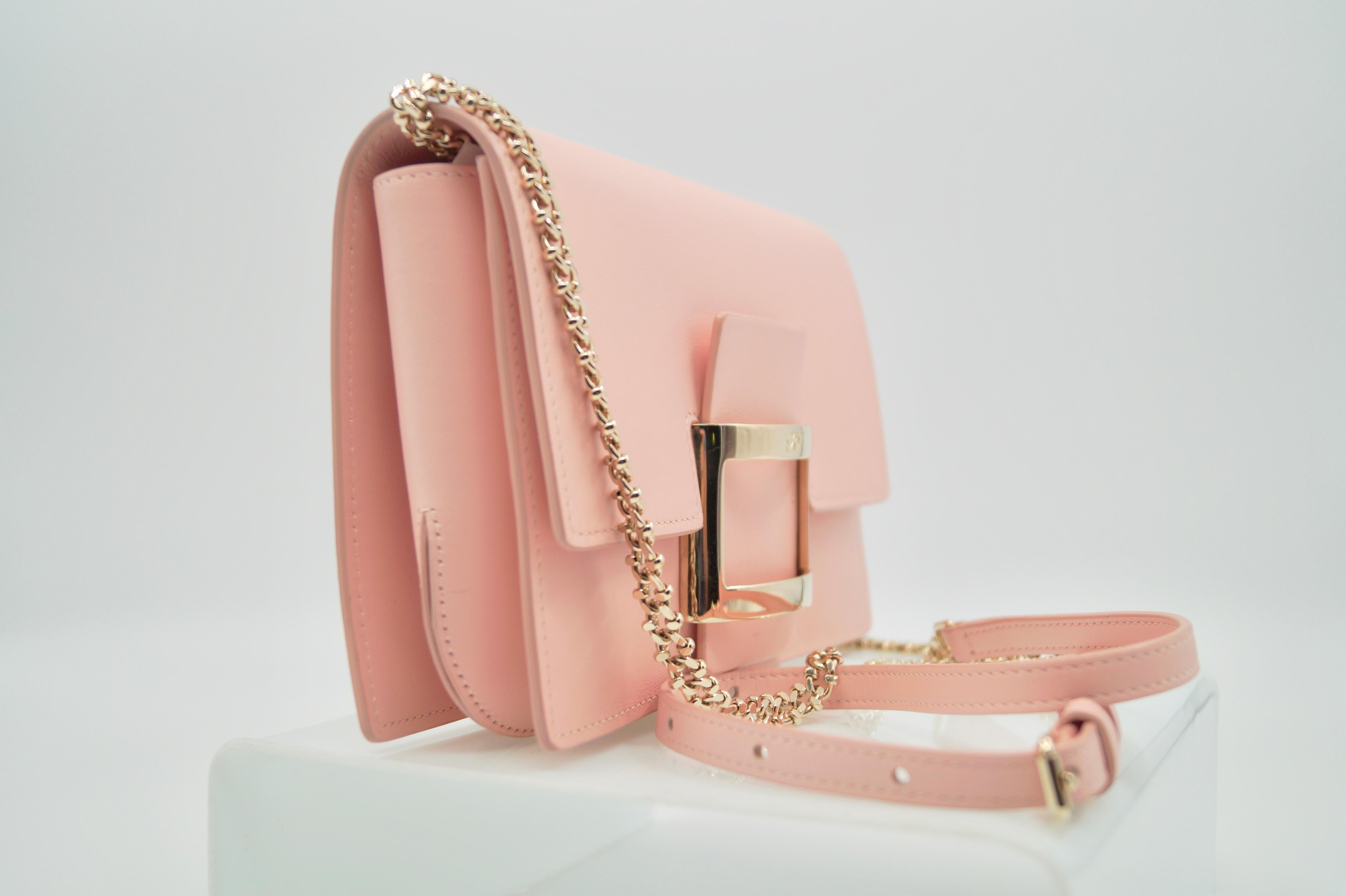  Petit sac en cuir rose Roger Vivier Pour femmes 