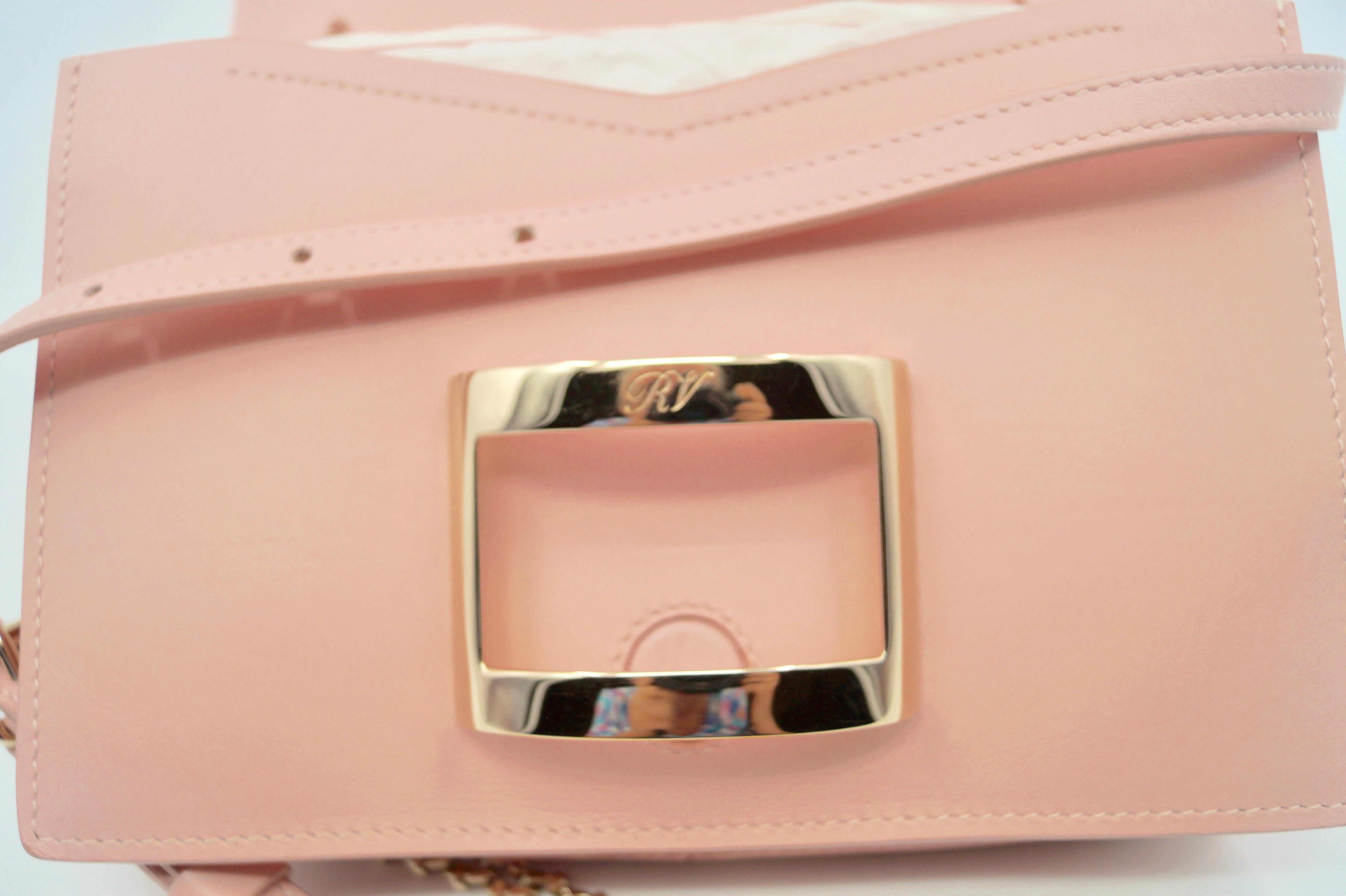Petit sac en cuir rose Roger Vivier 3