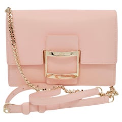 Roger Vivier little pink leather bag