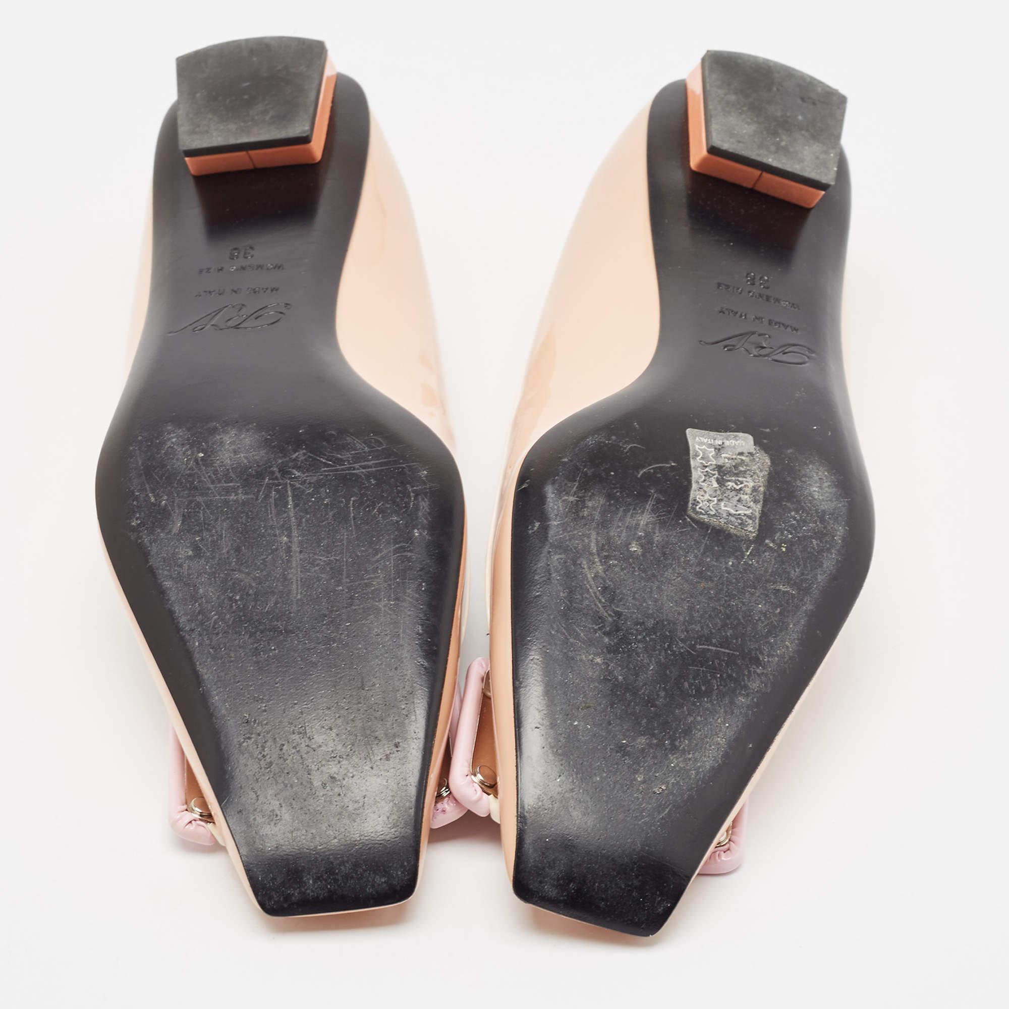 Roger Vivier Bailarinas de charol multicolor talla 38 en venta 1