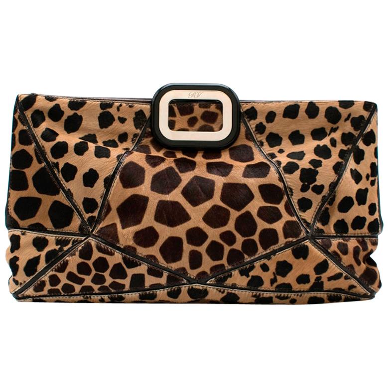 animal print clutch bag