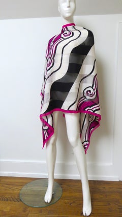 Roger Vivier Paris Neu mit Box Seidenschal 1990s