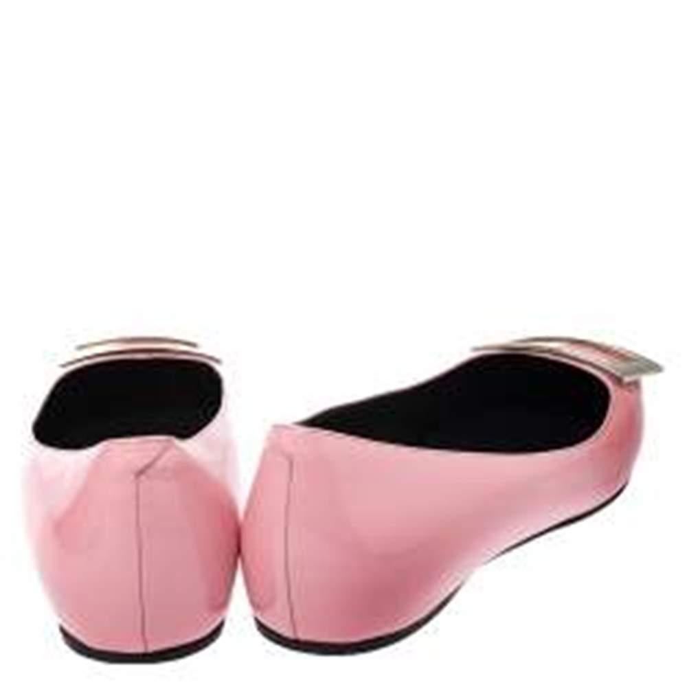 Roger Vivier Pink Patent Leather Ballet Flats Size 36 at 1stDibs | pink ...