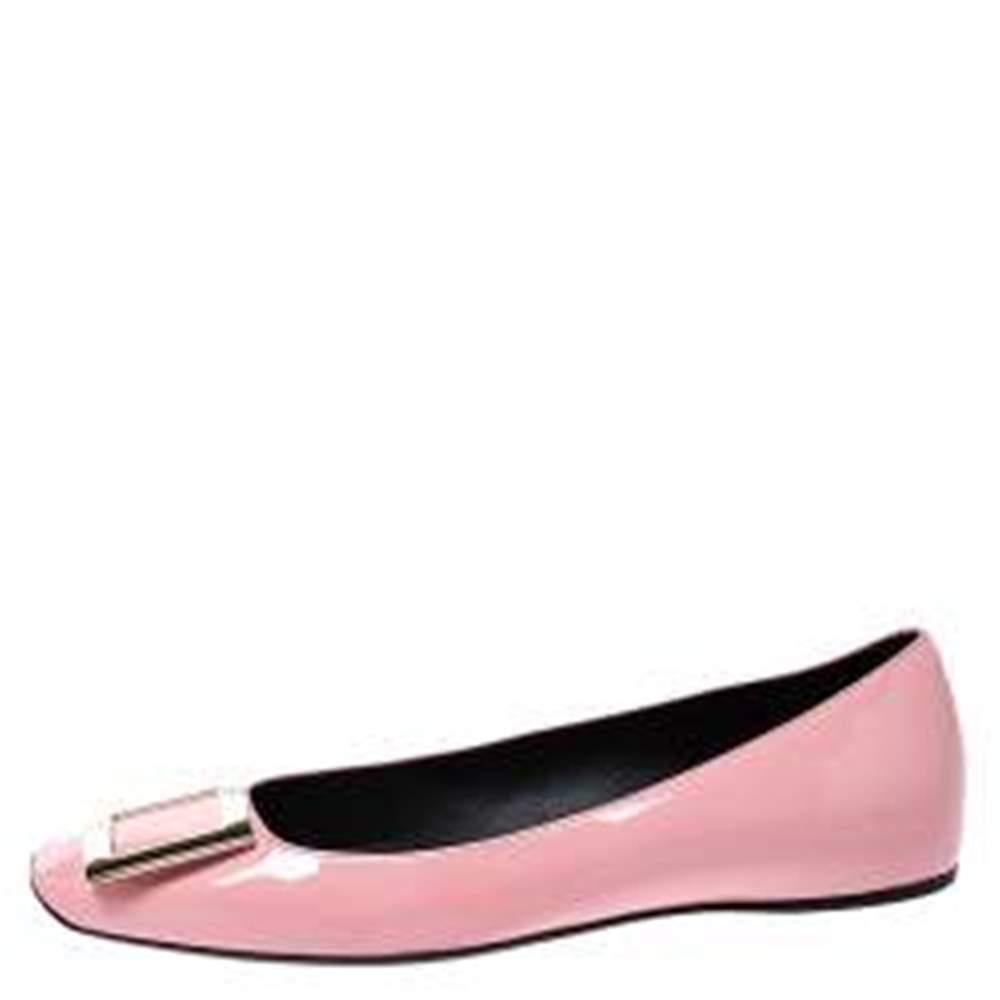 Roger Vivier Bailarinas de charol rosa talla 36 Rosa