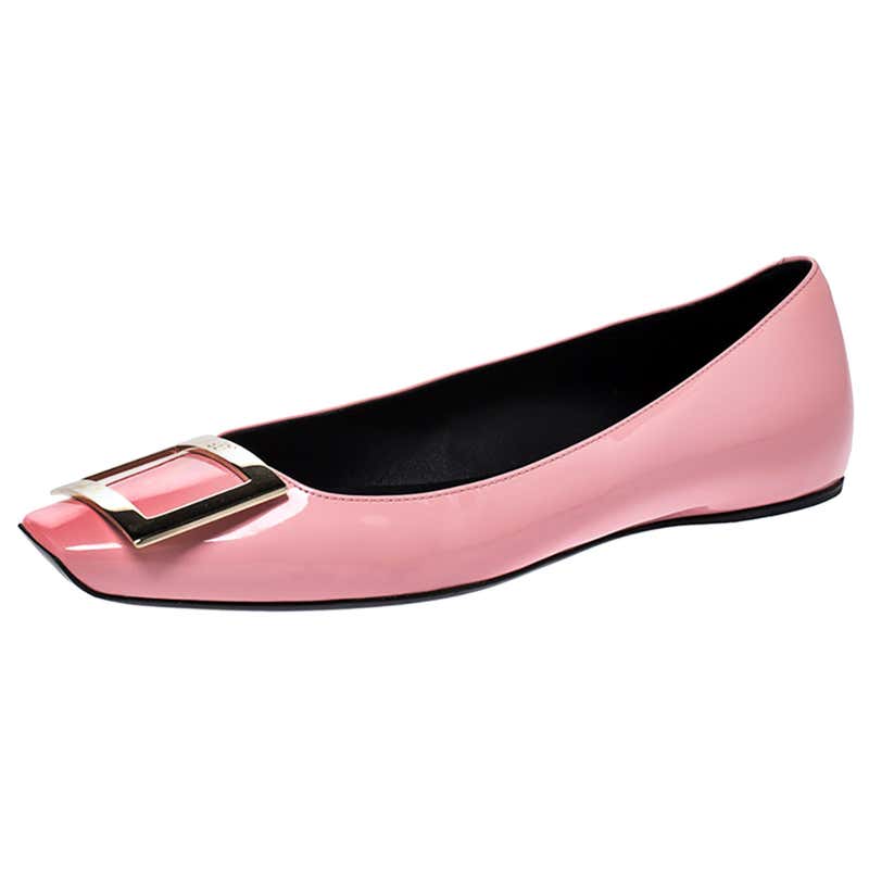 Roger Vivier Blue Patent Leather Buckle Pumps at 1stDibs