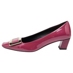 Roger Vivier Pink Patent Leather Trompette Pumps Size 39