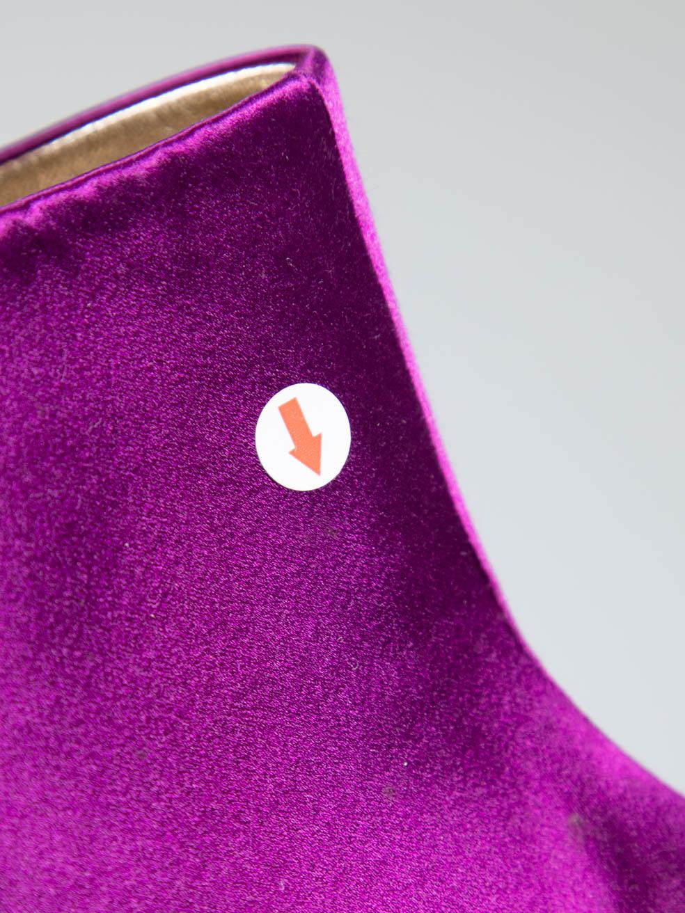 Roger Vivier Mules à plateforme violettes taille IT 36 en vente 5