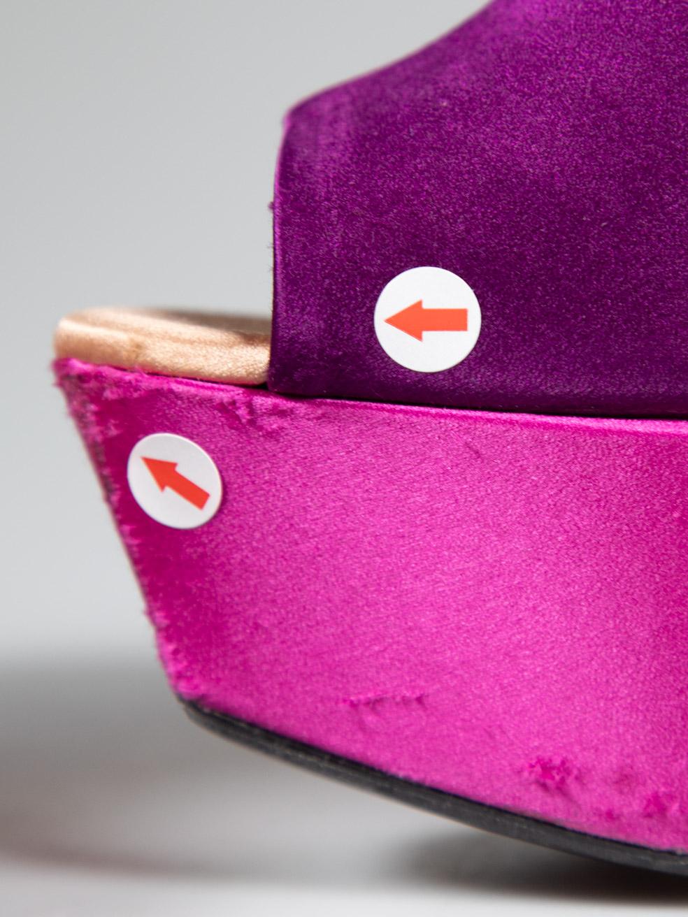 Roger Vivier Mules à plateforme violettes taille IT 36 en vente 3