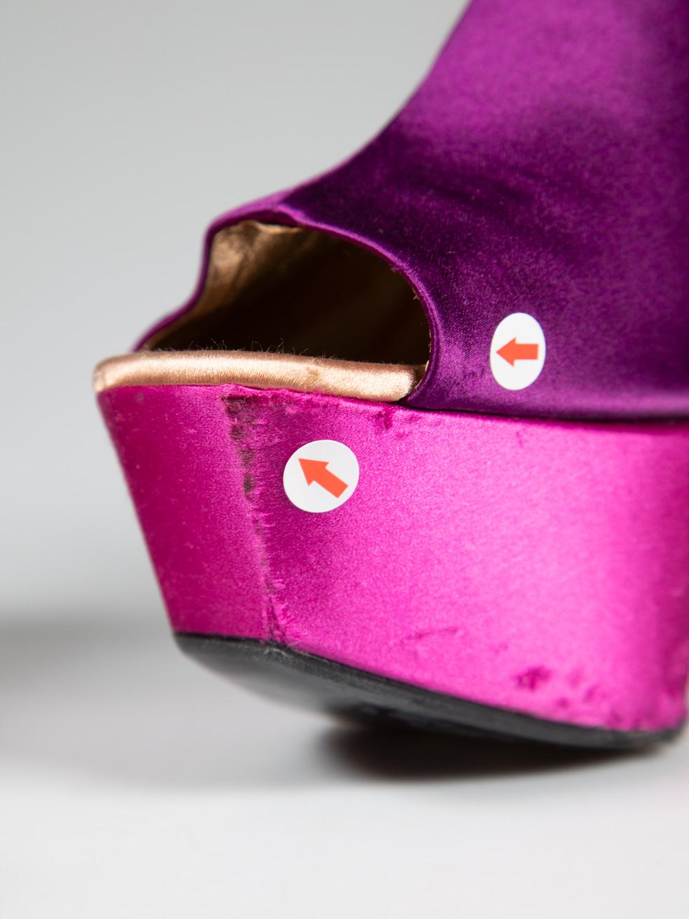 Roger Vivier Mules à plateforme violettes taille IT 36 en vente 4