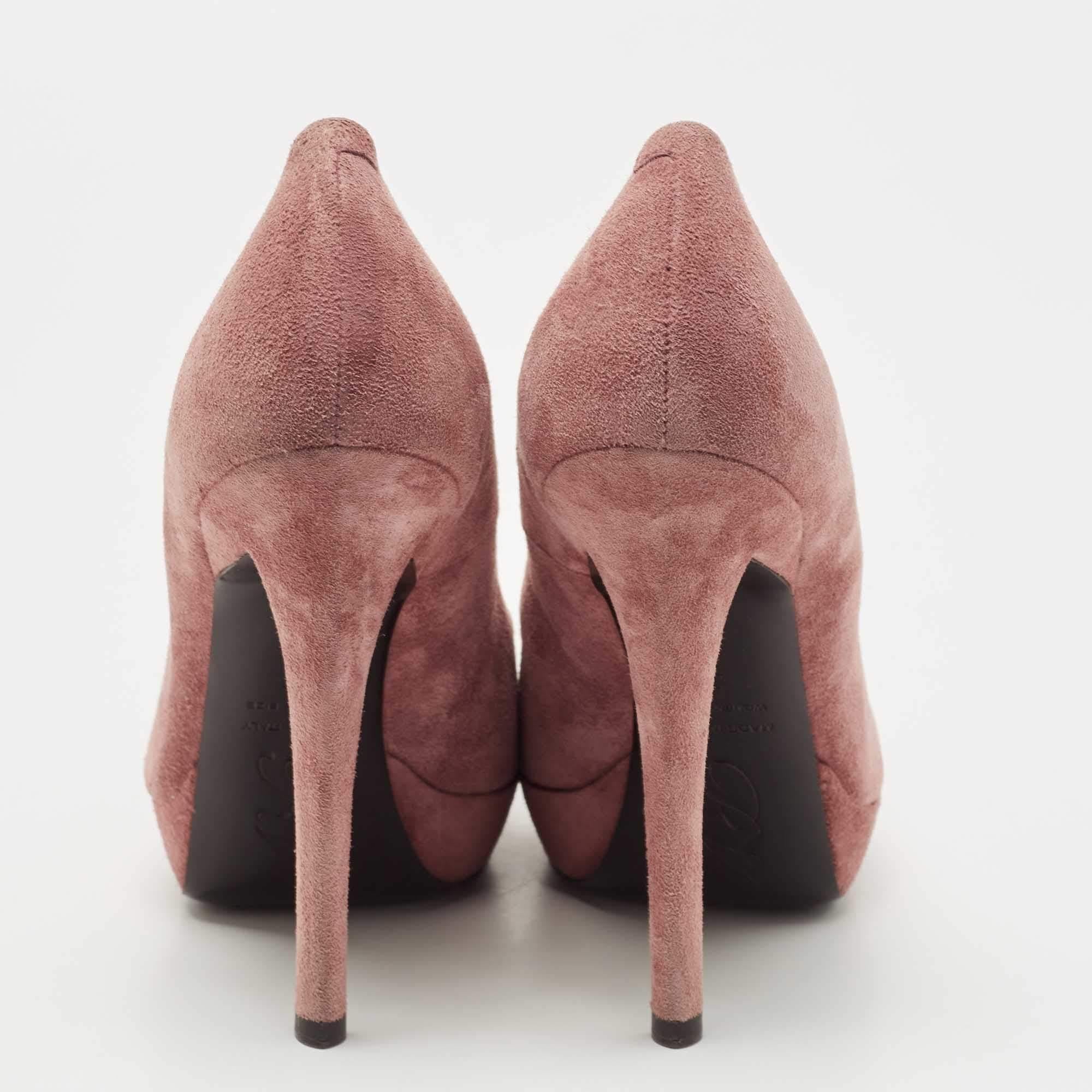 Roger Vivier escarpins à plateforme en daim violet à boucle, taille 37 Pour femmes en vente