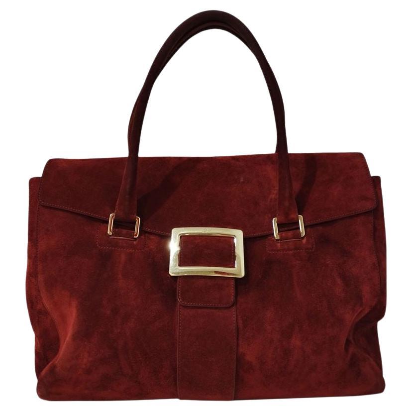 Roger Vivier Suede handbag size Unica For Sale
