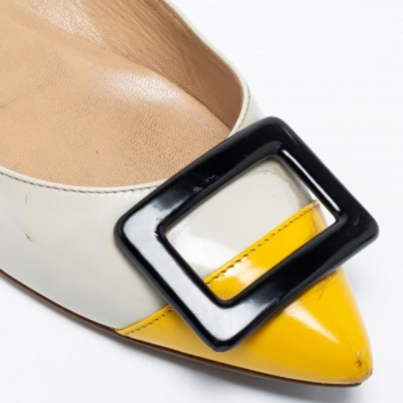 Roger Vivier Trompette en cuir verni tricolore Taille 36 Pour femmes en vente