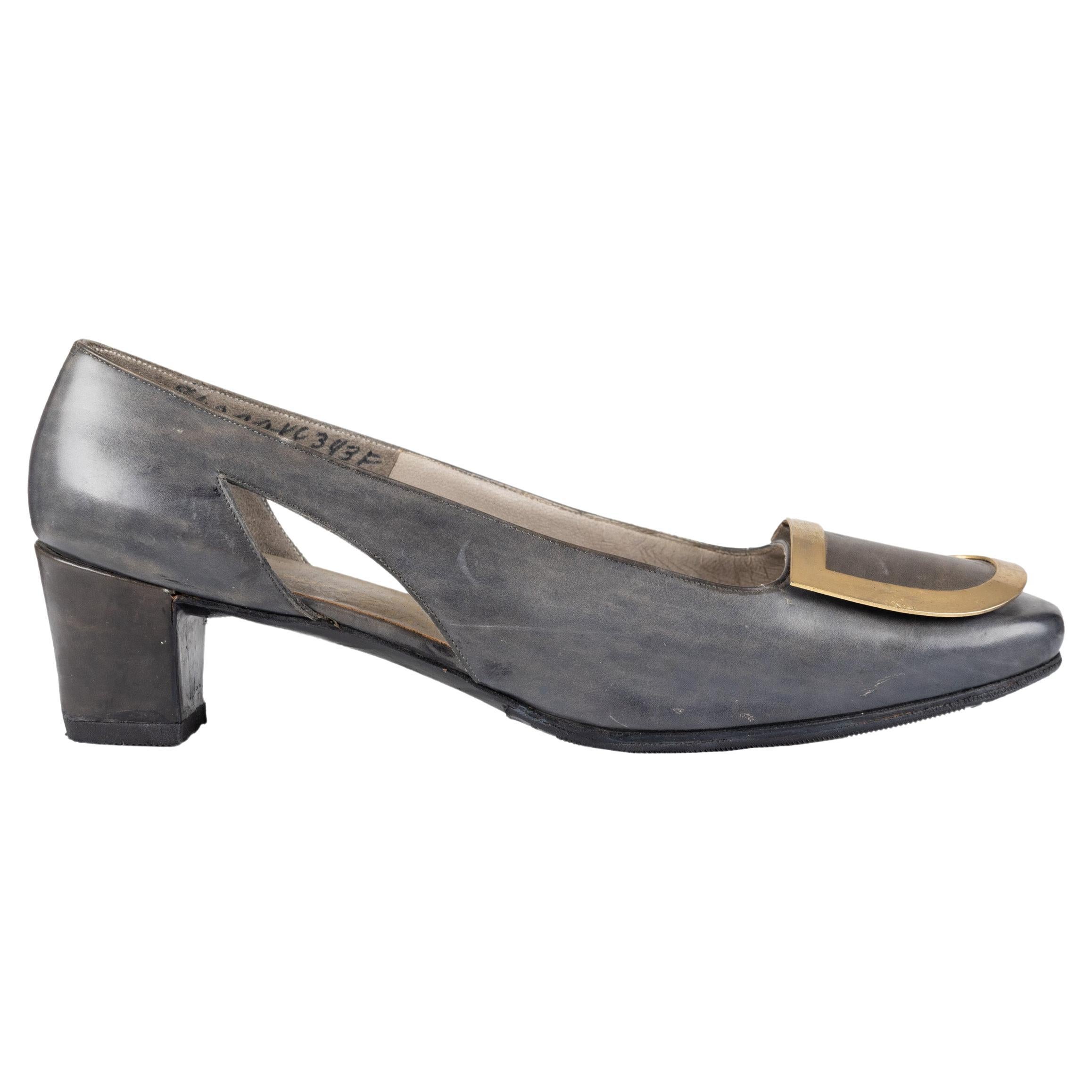 Décolleté con tacco a blocco Roger Vivier Vintage - Anni '60 in vendita