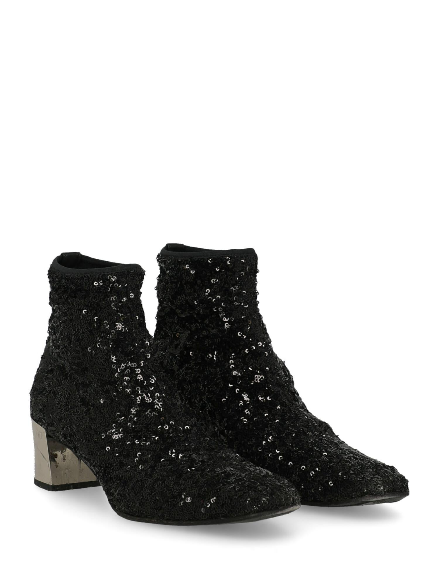 Roger Vivier Woman Ankle boots Black Synthetic Fibers IT 37.5 For Sale at  1stDibs