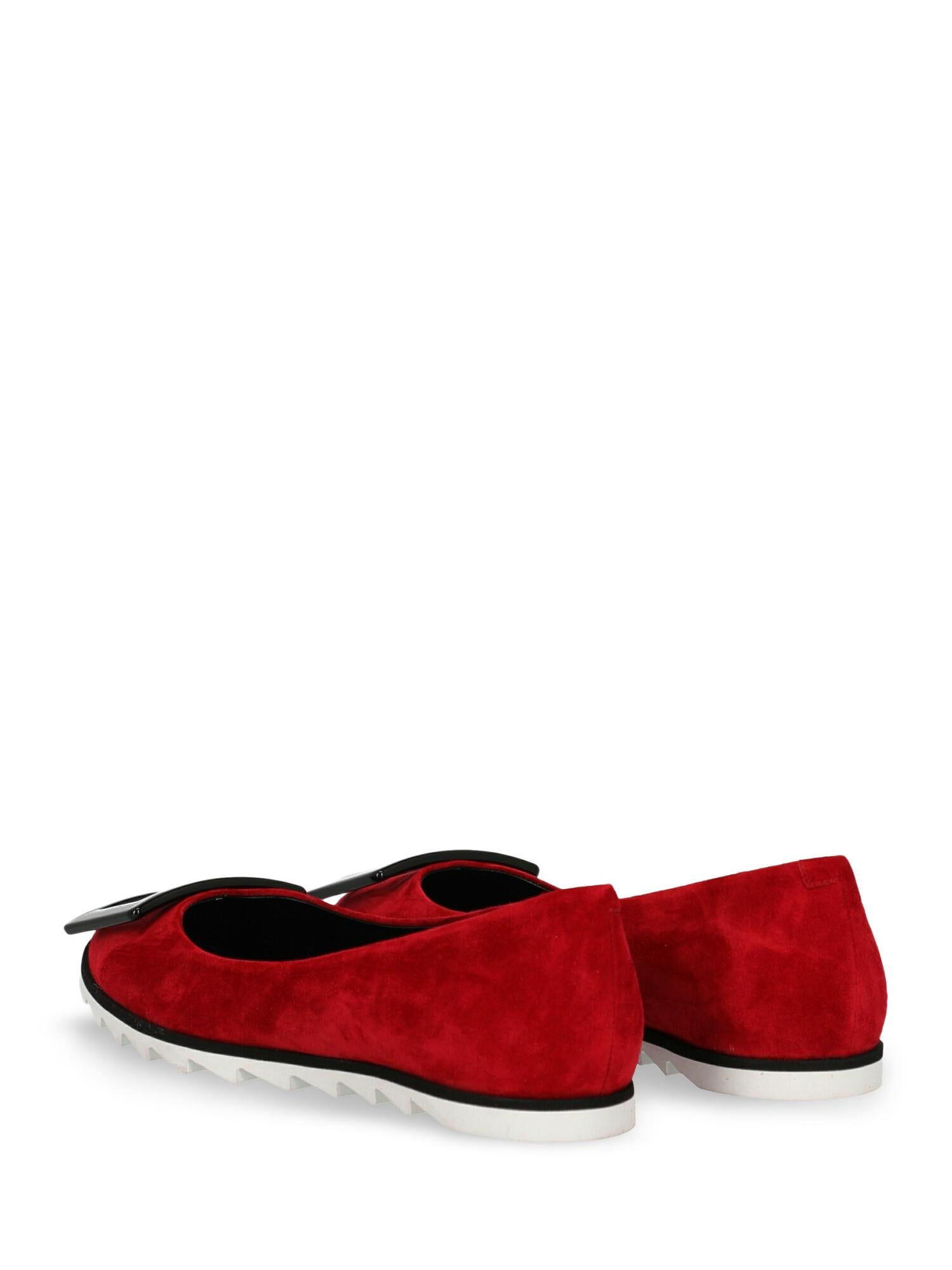 Roger Vivier Woman Ballet flats Red EU 35 In Excellent Condition For Sale In Milan, IT
