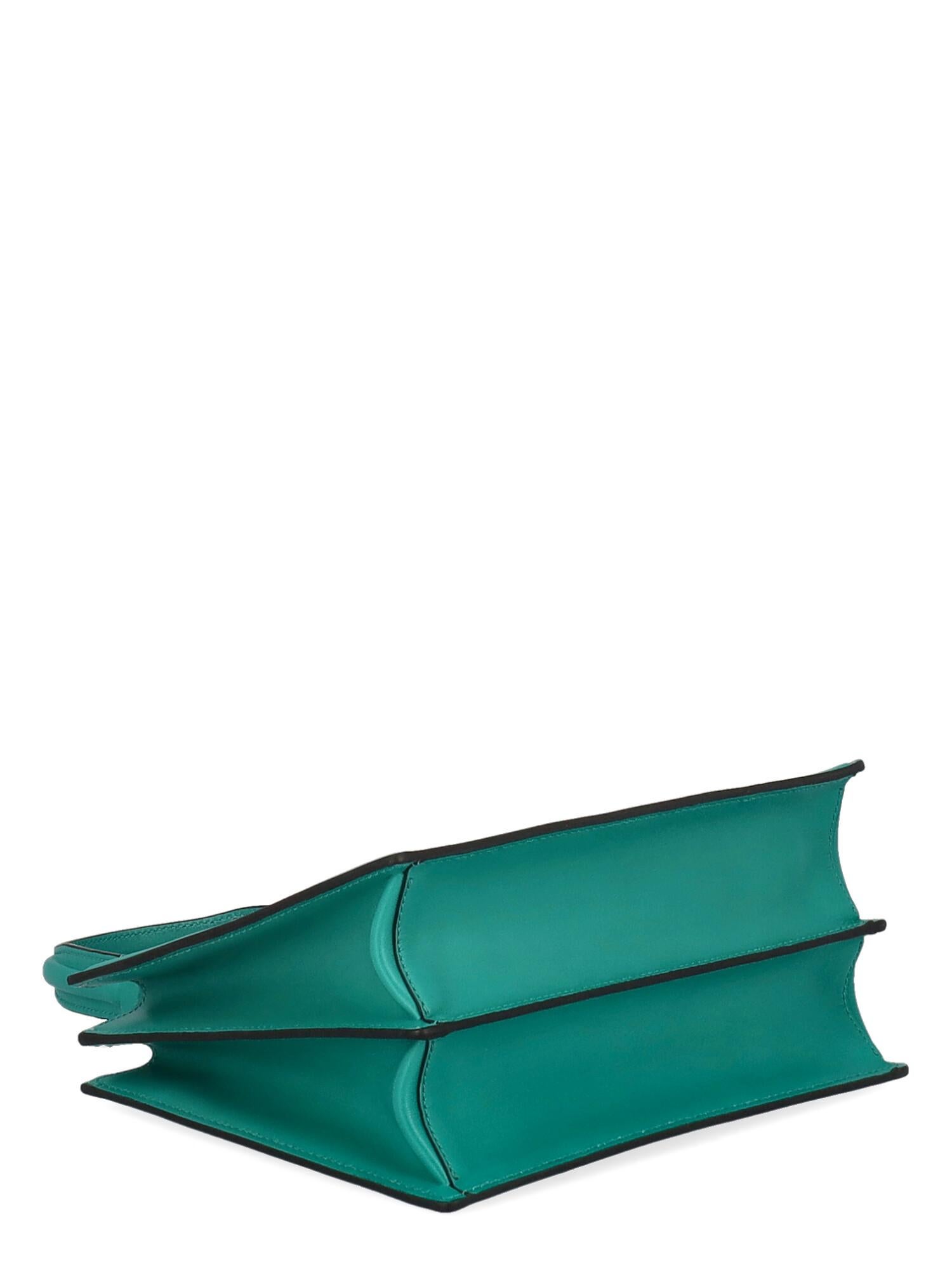 Women's Roger Vivier Women Handbags Green, Navy Leather  For Sale