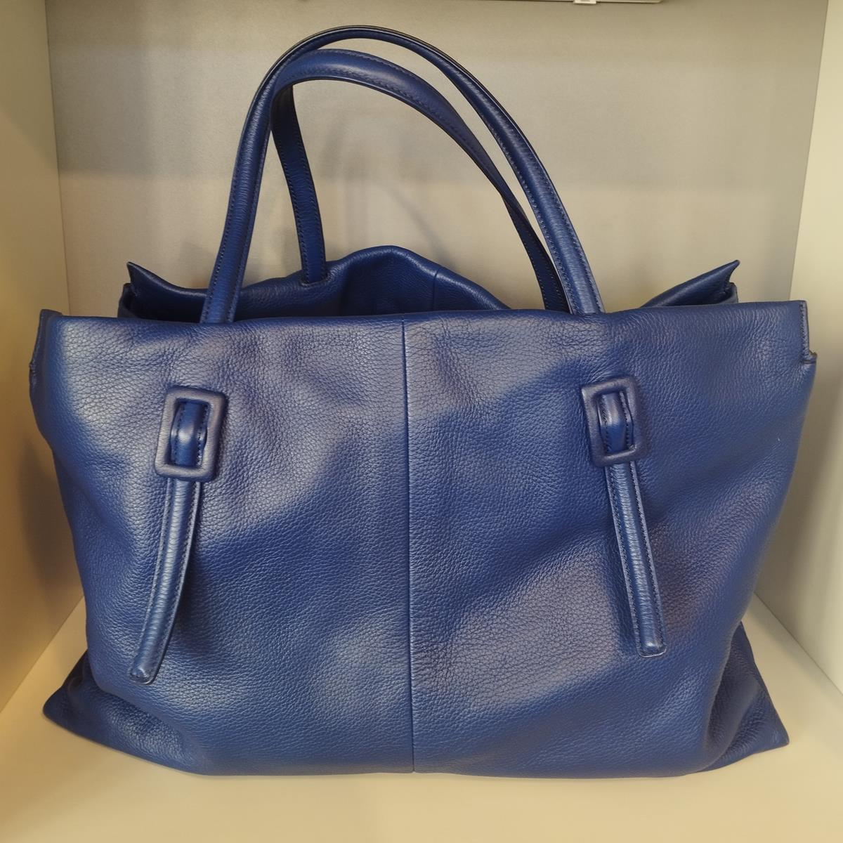 Roger Vivier XXL Blue Shopping Large Soft Bag In Excellent Condition For Sale In Gazzaniga (BG), IT